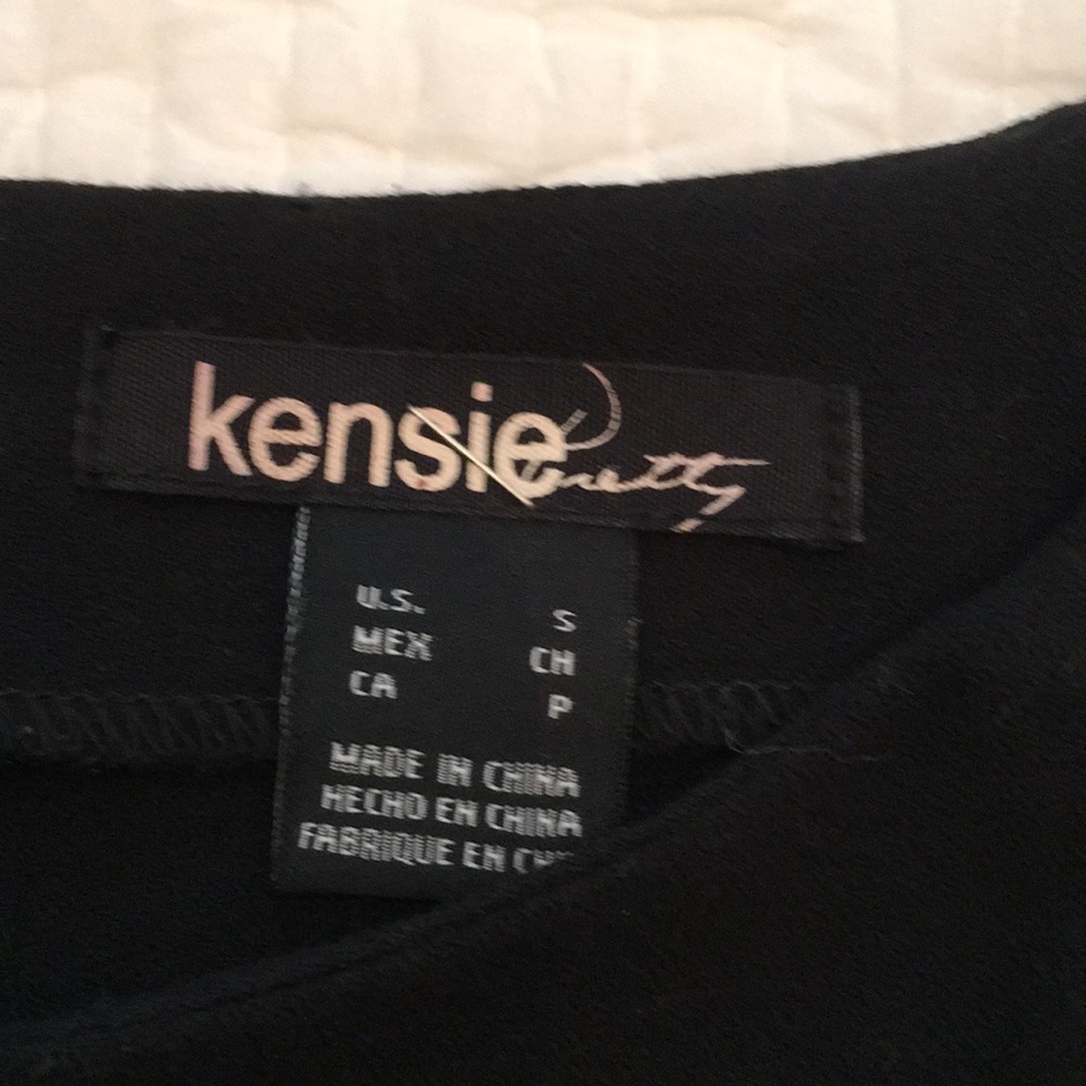 Kensie Black Dress szS with metal studs/grommets